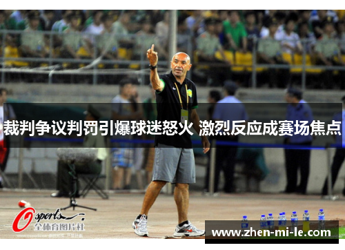 裁判争议判罚引爆球迷怒火 激烈反应成赛场焦点