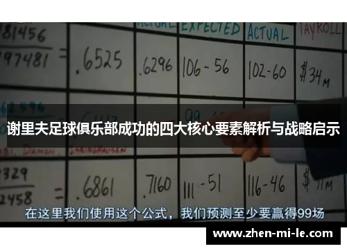 谢里夫足球俱乐部成功的四大核心要素解析与战略启示